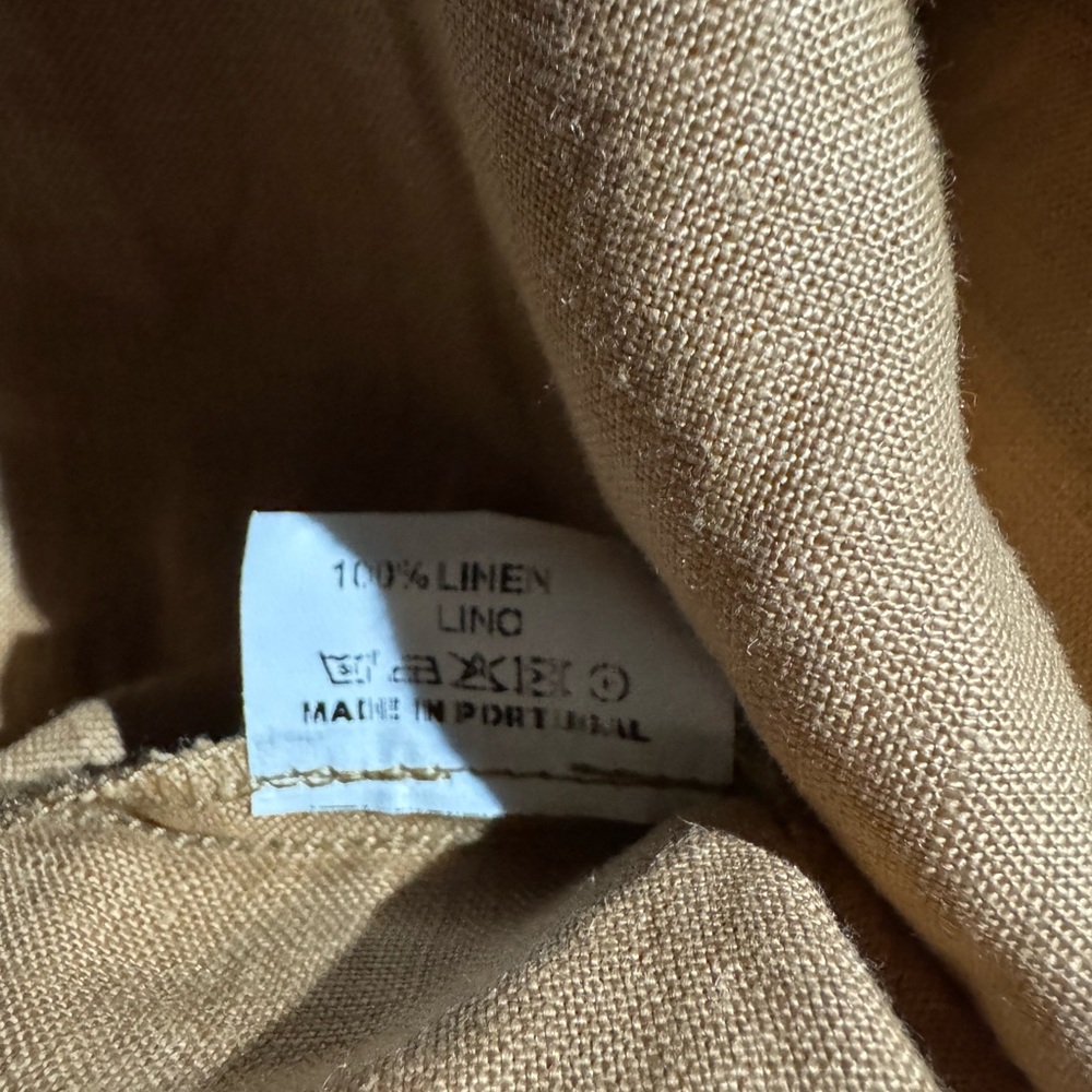 Anthropologie Vilagallo Linen Shorts Tan Size 40 or Size Large - Picture 3 of 6